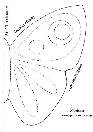 Schmetterling Schnittmuster